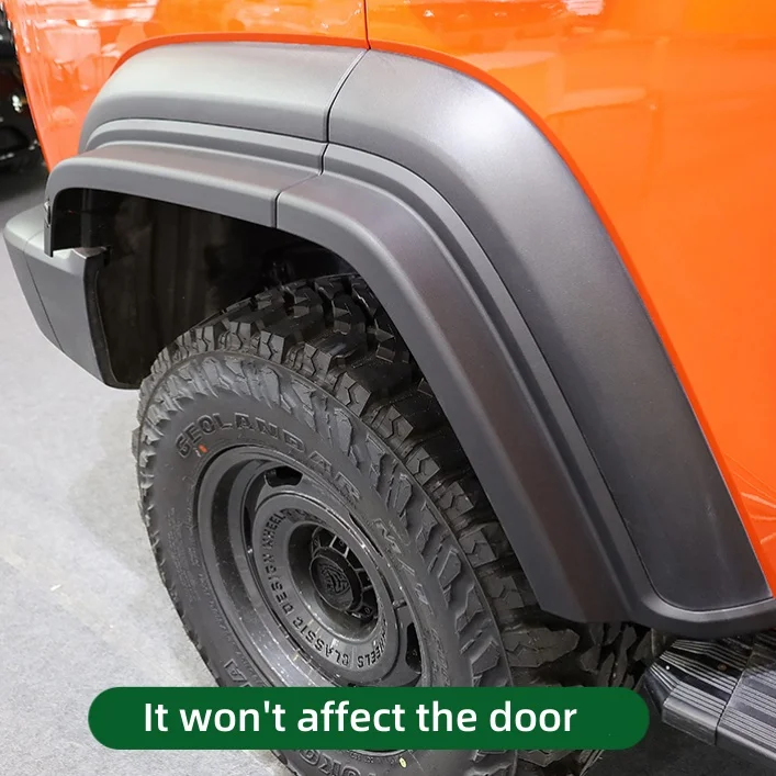 Auto Widen Thicken Wheel Eyebrows Cover Wings Fender Flare Splash Mud Guard With Lighted For Tank 300 Exterior Kit