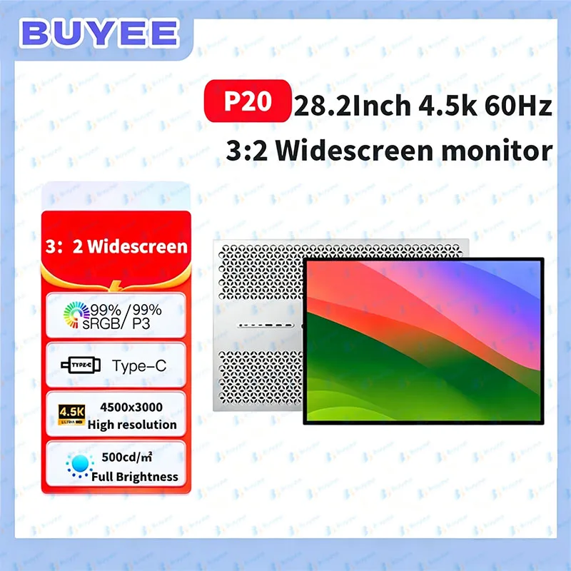 P20 28.2 Inch 4.5K Display Screen Monitor For Designer Mac Widescreen High-definition IPS Mirror Monitor 4500*3000