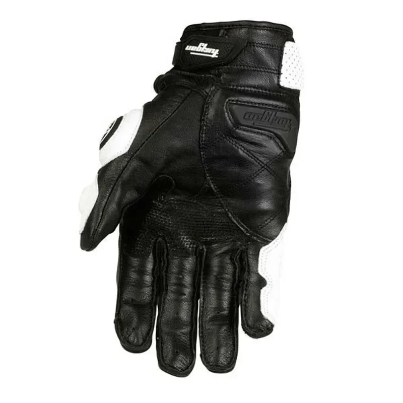 Motorcycle Gloves Black Racing Genuine Leather Motorbike White Road Riding Team Glove Men Summer Winter Touch Screen