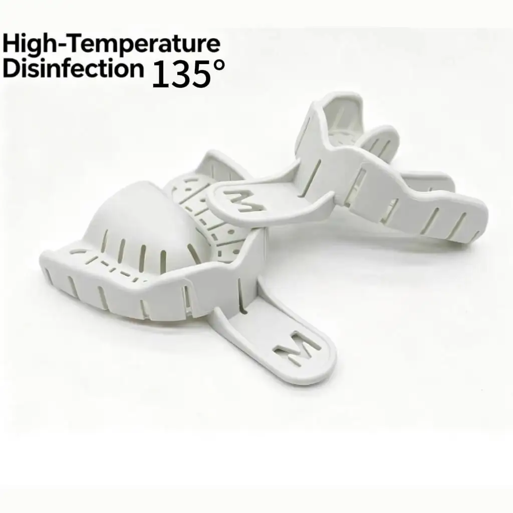 Dental Implant Impression Tray Removable Autoclavable Resin Oral Mold Tray for Implant Orthodontic Crown‑Bridge S/M/L Dental Con