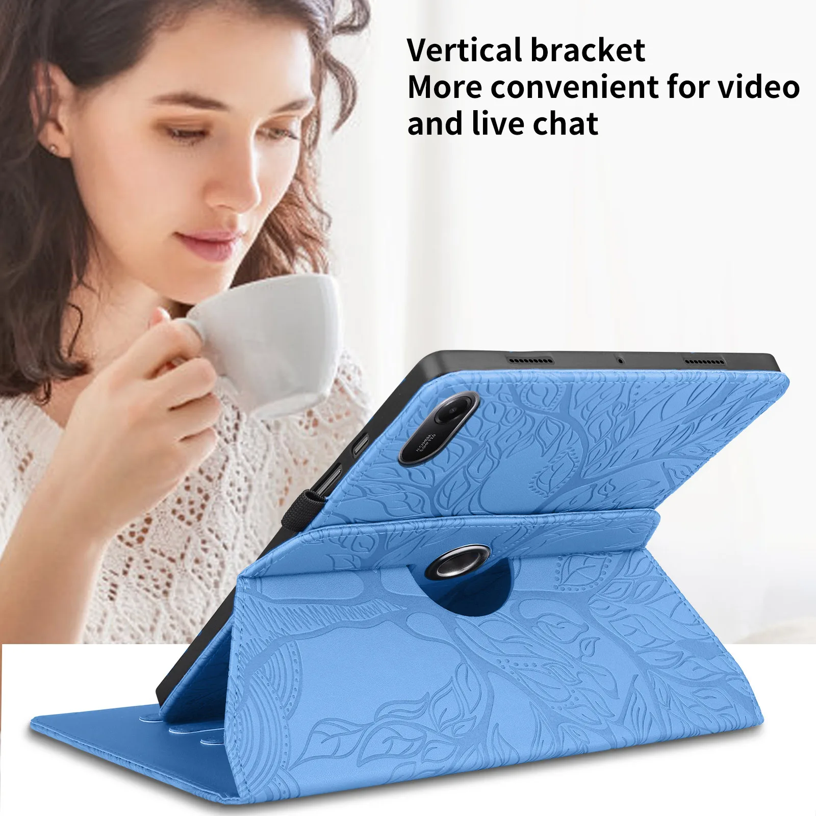 360 الدورية محفظة جلدية غطاء لوحي ل Xiaomi Redmi الوسادة 2 11 بوصة K Pad 8.8 2025 7 11.2 SE 8.7 بطاقات Solt حامل كتاب #4