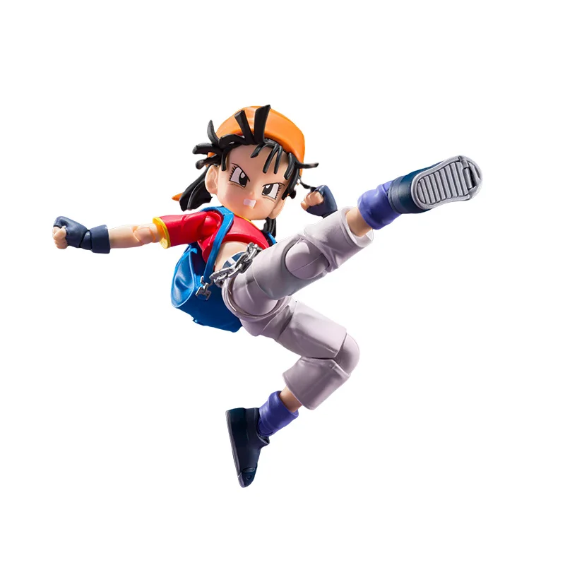 Bandai Genuine SHF Dragon Ball Pan -GT- &GILL Anime Action Figure