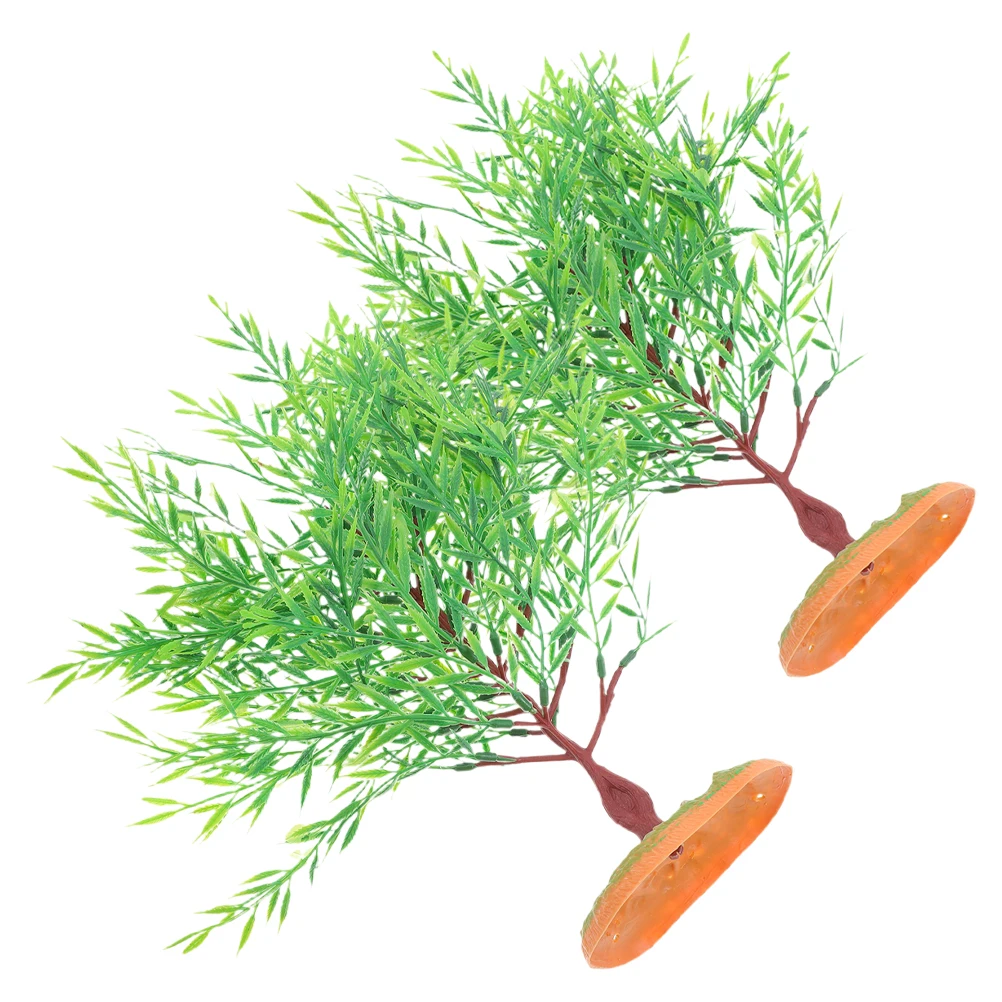 

2Pcs Miniature Lightweight Realistic Small Plastic for Architectural Models Landscape Design Decorations Portable Mini Scenery