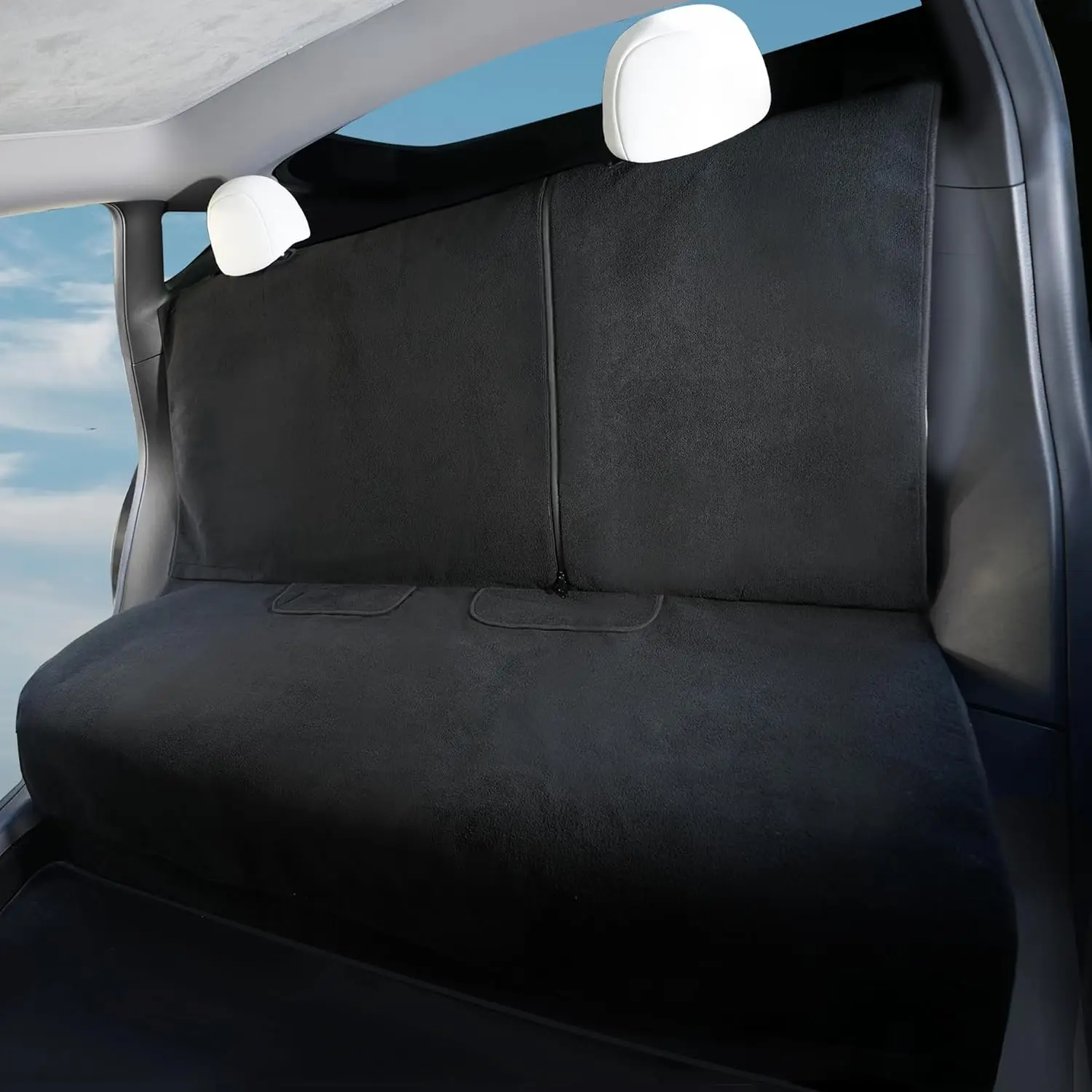 

Rear Seat Cover for Tesla Model Y Juniper 2026, Towel Material, Waterproof, Non-Slip, Pet and Child Liner