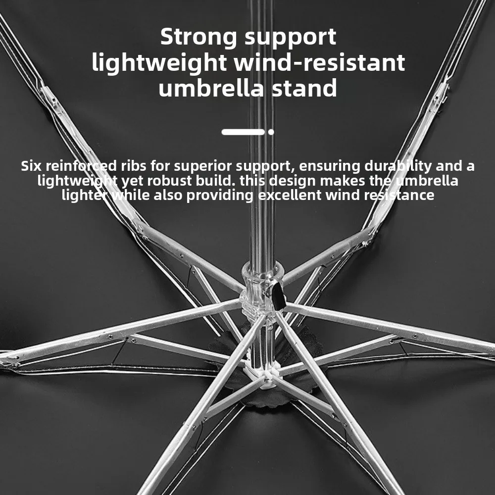 Ultraviolet Protection Pocket Rain Umbrella Folding Ultralight Pocket Parasol Dual Use Wind Resistant Sun Shade Umbrella Outdoor