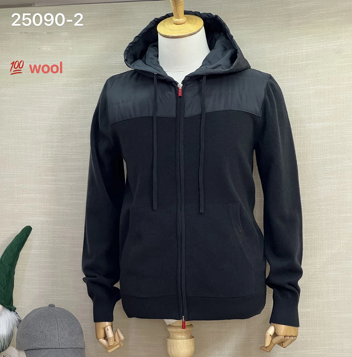 BILLIONAIRE BLKA CPTG Jacket Wool men 2025 Autumn winter New Fashion Straight Hooded zipper high quality Coat big size M-4XL