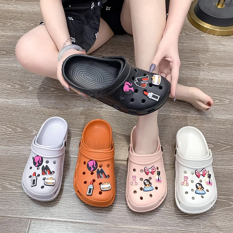 Women Waterproof Slippers 2023 Summer Outdoor Women Slides Soft Sole Garden Shoes Couple Indoor Classic Nursing Clogs Sandals