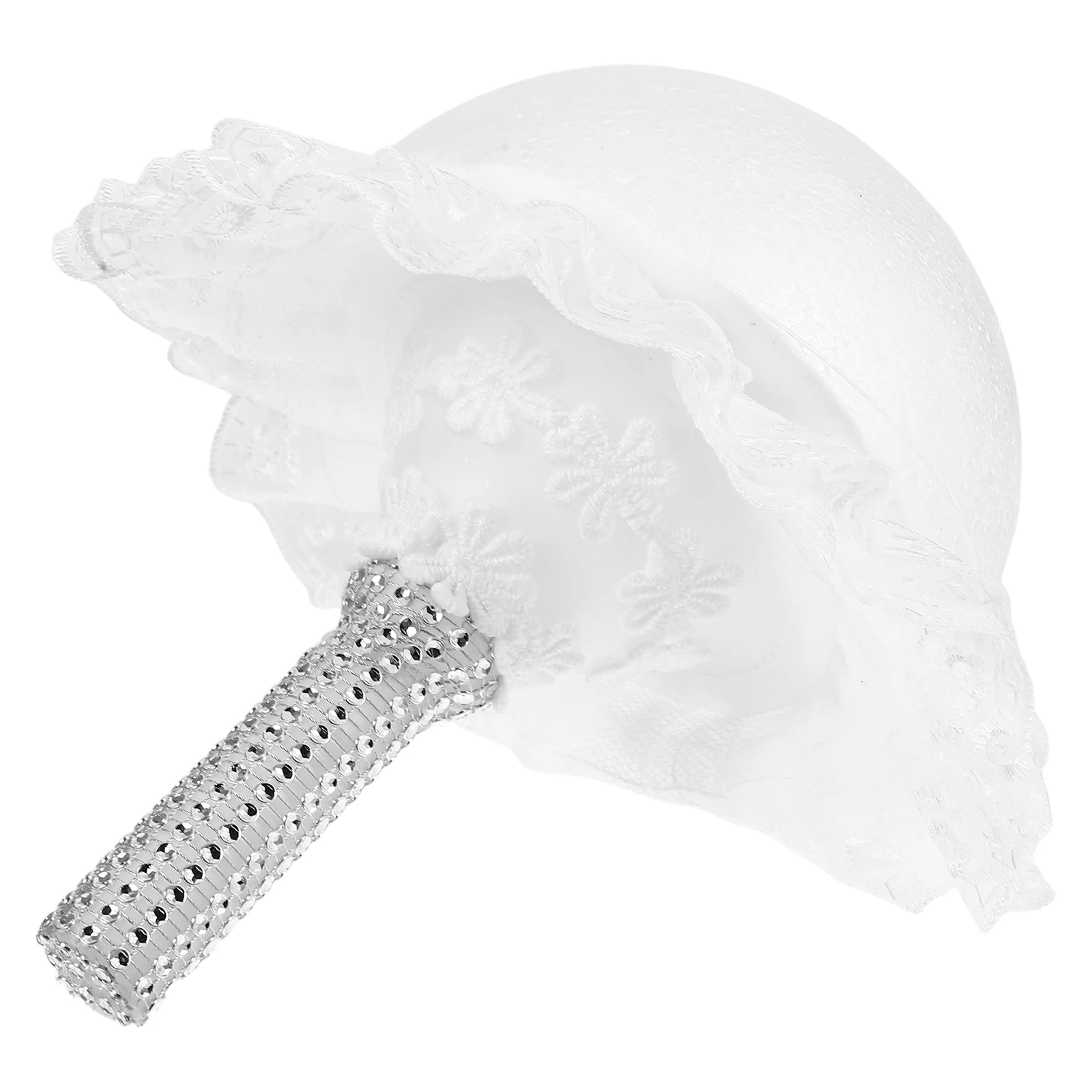 

Bridal Bouquet Material Bag Foam Handle Lace Collar Diy Wedding Bouquet Kit Floral Arrangement Supplies Artificial Flower