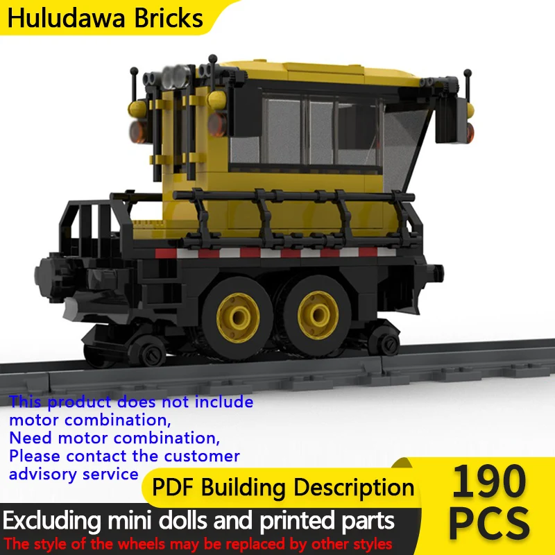 

City Car Model MOC Building Bricks Dual-Mode Rail Car Tractor Modular Technology Children Holiday Gifts Assemble Toys Suit