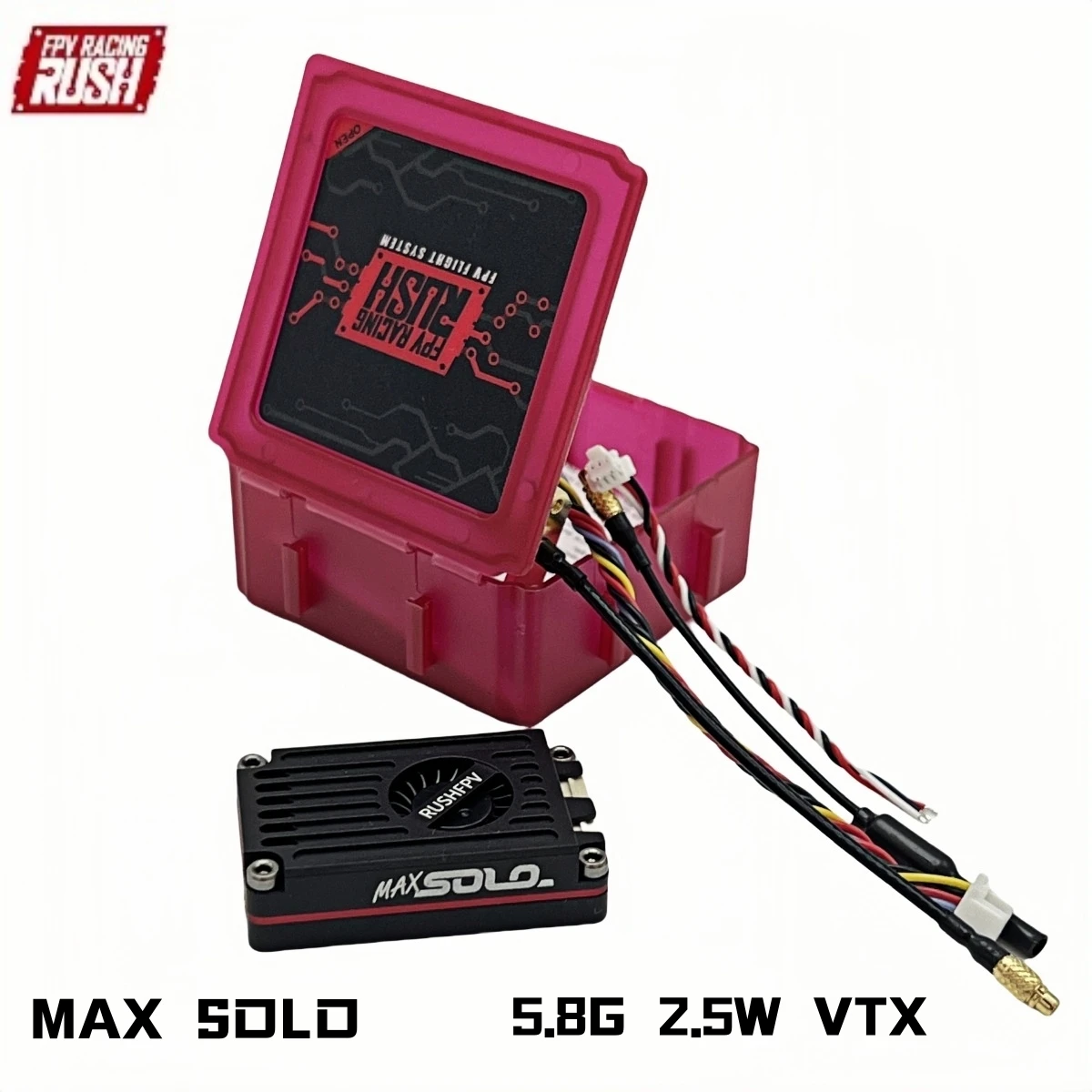 

Rush Tank Max Solo 5.8Ghz 2.5W 48Ch Vtx Fpv High Power 48Ch Vtx Video Transmitter With Cnc Shell For Rc Fpv Racing Drones