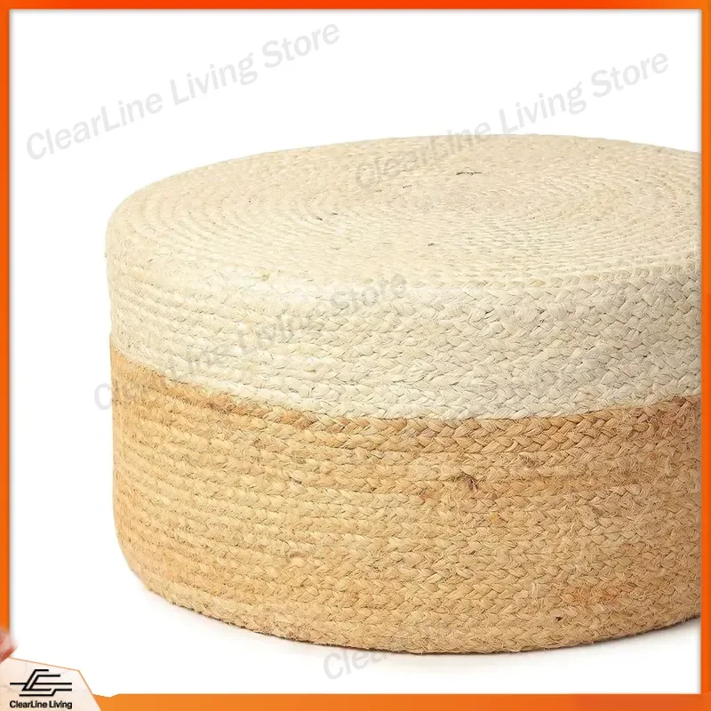 Hot Selling Handmade Natural Jute Round Woven Stool Seat Cushion for Living Room Home Decoration Export Price