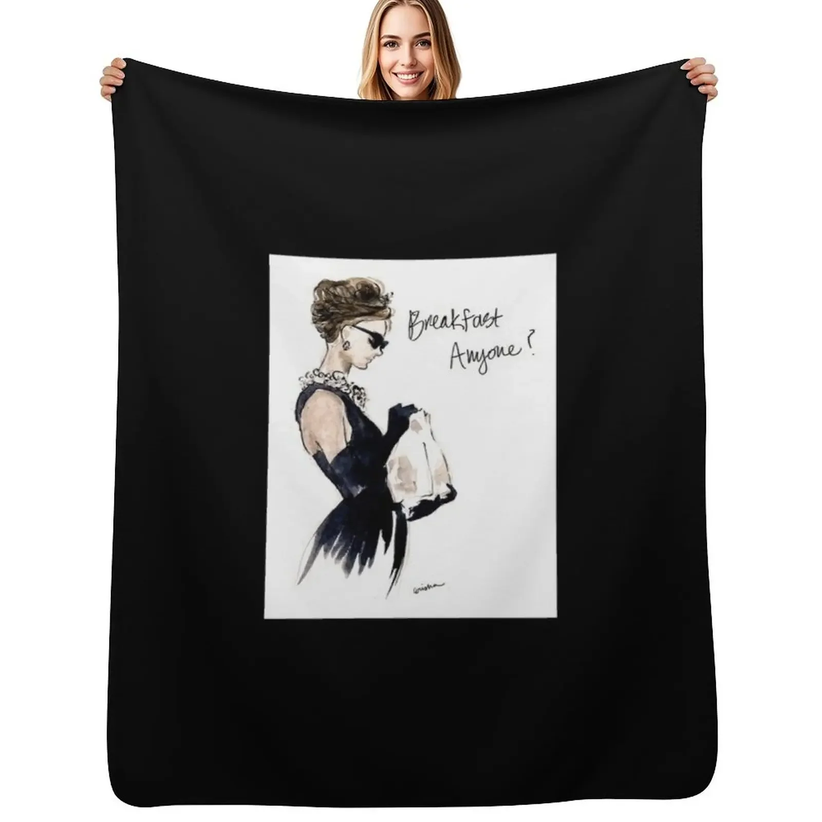 

Andrey Hepburn(24 Throw Blanket for sofa Heavy Custom For Decorative Sofa Blanket