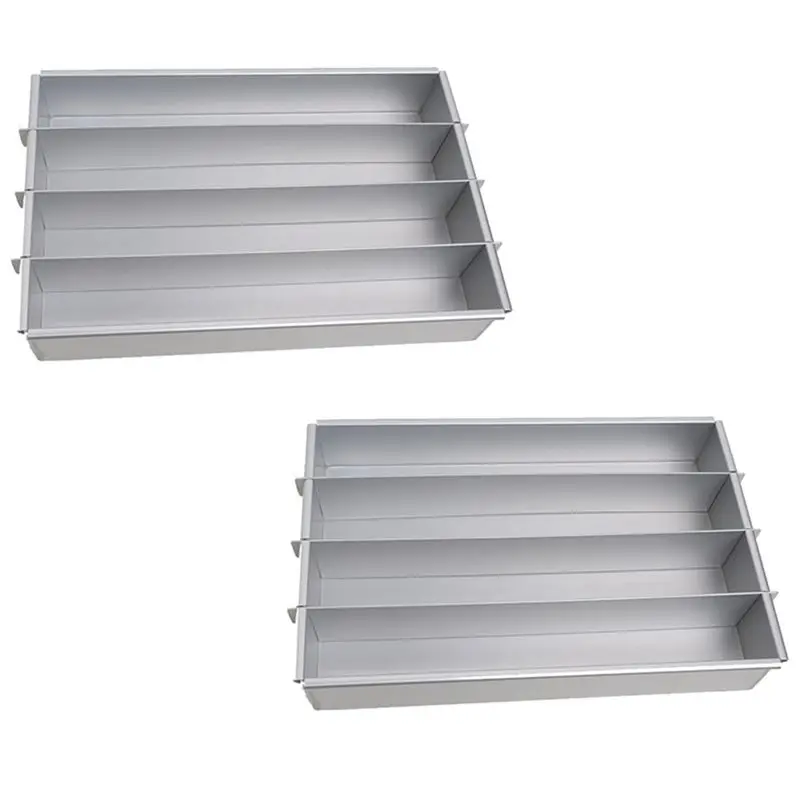 

AEE4-2Piece Cake Mold Box Cutting Strip Mold Cooling Plate Aluminum Alloy Slitter Silver