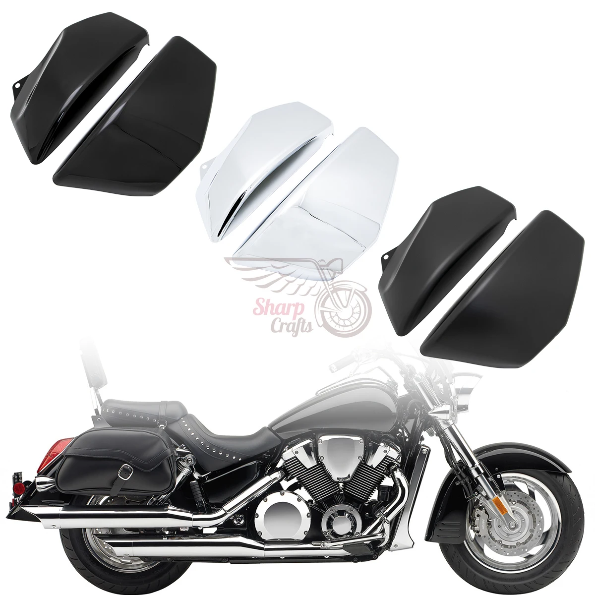 Motorcycle Battery Covers Side Frame Fairing Guard Caps For Honda VTX 1800 VTX1800 R/S/N/F/T 2002 2003 2004 2005 2006 2007 2008