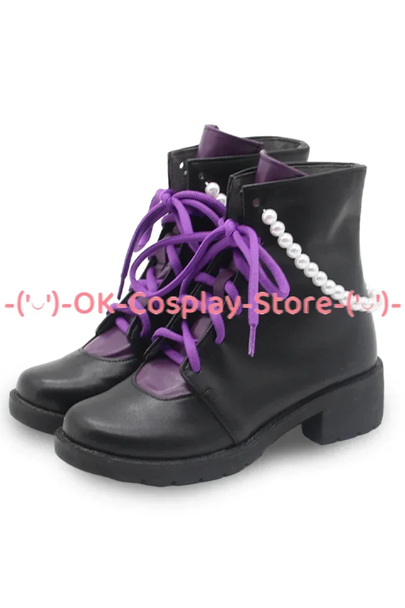 Shiraori-zapatos de Cosplay Aira, conjunto de estrellas, botas de Cosplay, zapatos de cuero PU, utilería de Carnaval de Halloween, hechos a medida