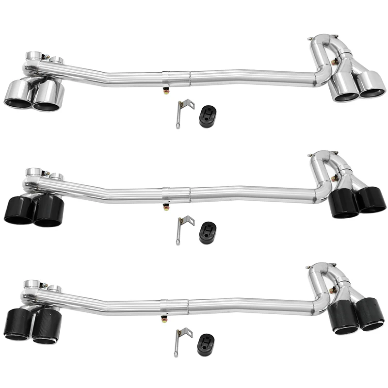For Audi A4 B8.5 2013-2016 Exhaust Tip S4 Style Quad Upgrade Tailpipe 1.8 TFSI 2.0 TFSI 2.0 TDI Left Dual Exhaust Conversion