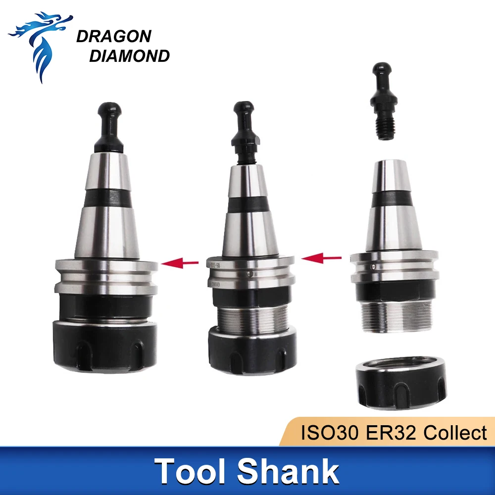 ISO30 ER32 45L 50L 60L Tool Holder high Precision ISO Stainless Collet Chuck For CNC Router Milling Machine 30000RPM ATC Spindle