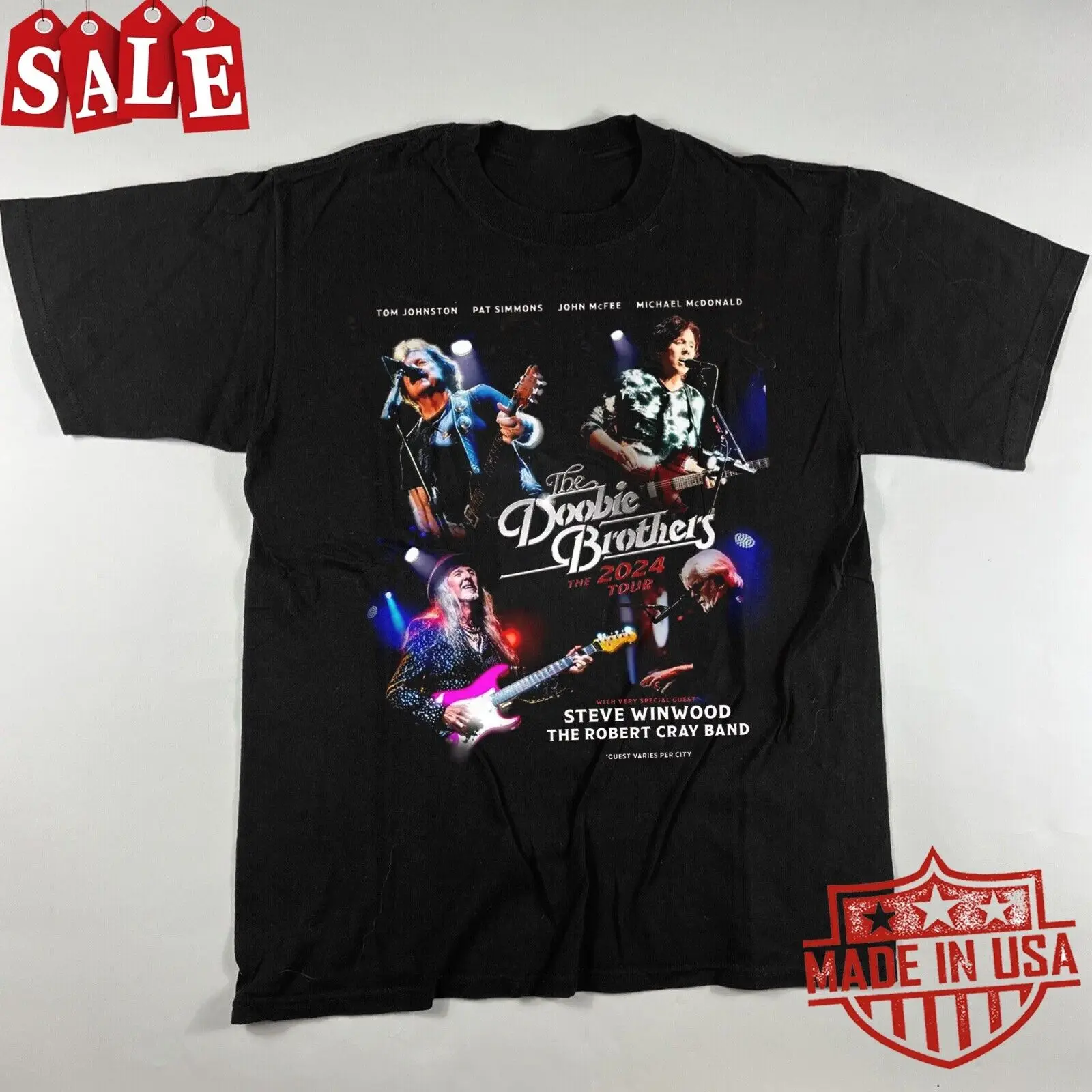 Camiseta de The Doobie Brothers Band The 2024 para Fans, camisa de S-5XL Unisex, regalo de gira, 1LU1328