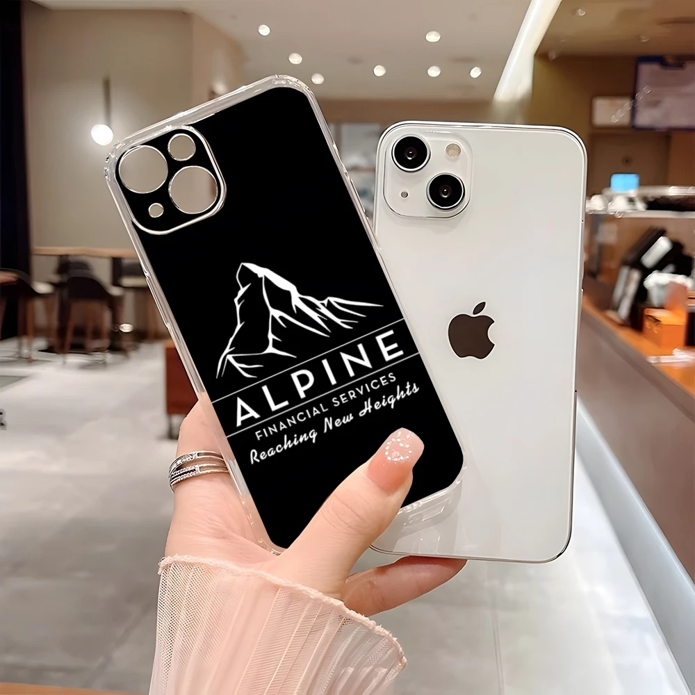 Cool A-Alpine Logo Phone Case For 15 Pro Max Iphone 14 Plus 11 12 16 13 Pro 7 8 Plus X XR XS SE Transparent Cover