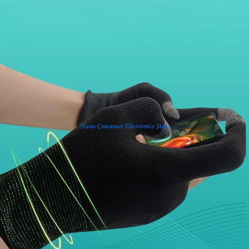 G7NE Two-finger Gaming Finger Sleeves Seamless Mobile Game Gloves Sweat-proof