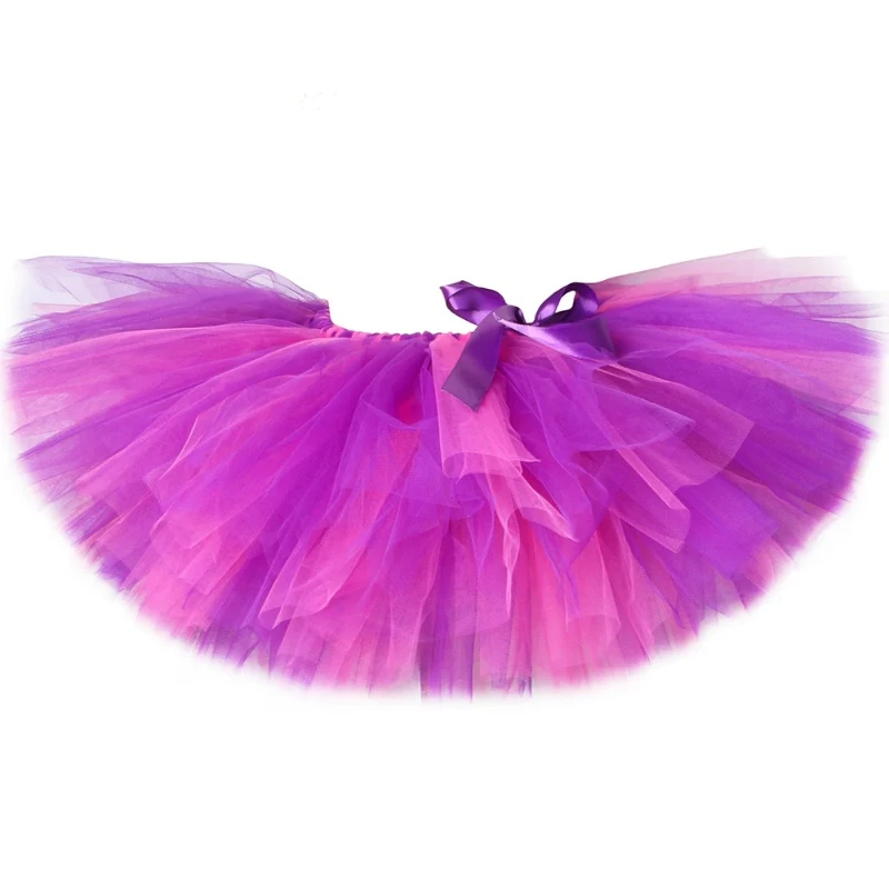 

Girls Tutu Skirt Handmade Fluffy Tulle Children Skirts Girls Pink & Purple Kids Party Dance Ballet Pettiskirt Birthday Baby Tutu