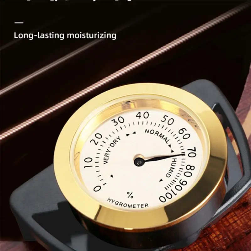 ABUE-Universal Guitar Sound Hole Hygrometer Humidifier For Folk For Acoustic Guitars Instrument Care Maintenance Accessories