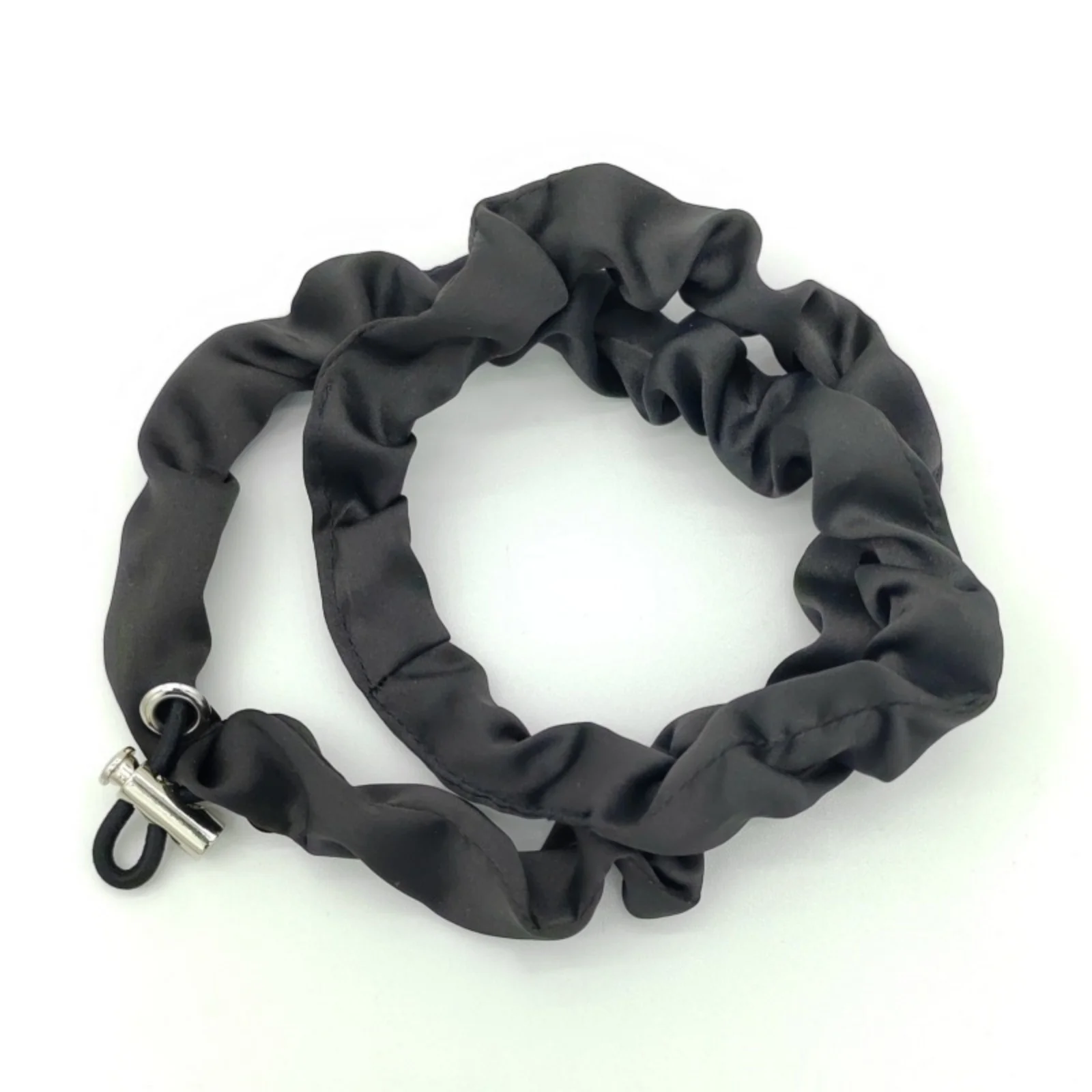 1 x verstellbare Satin-Haargummis, Kordelzug-Design, modisches Stirnband für afrikanische Puff-Frisuren, hochwertiger Haarschmuck – Detail 2