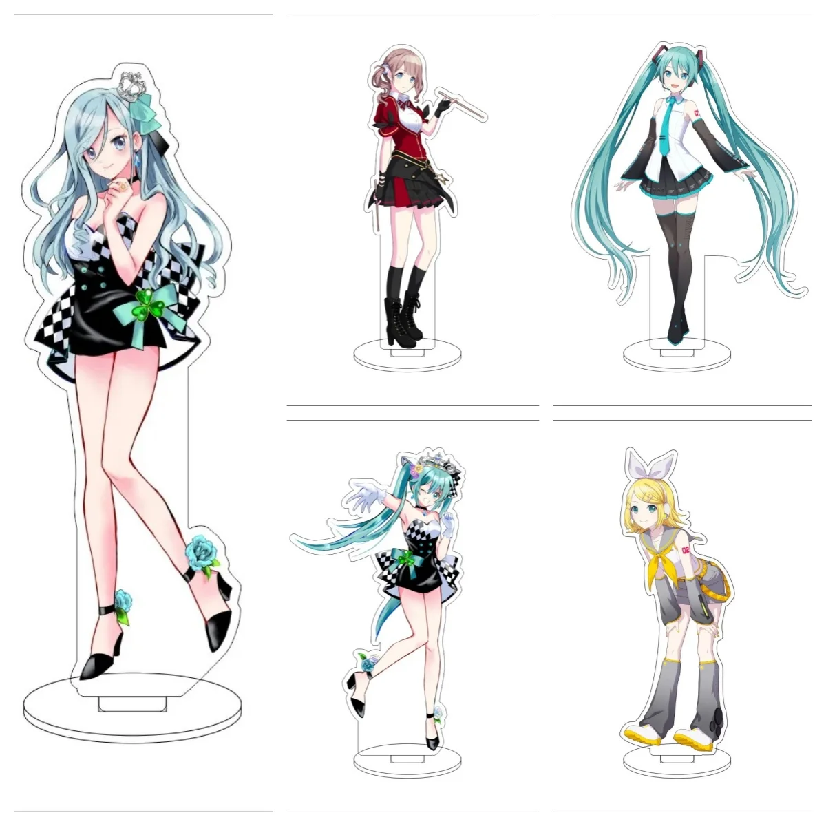 

15CM Anime Vocaloid Cosplay Acrylic Stand Ornaments TENMA TSUKASA/momoi airi/Kiritani Haruka Figure Stand Christmas Gifts