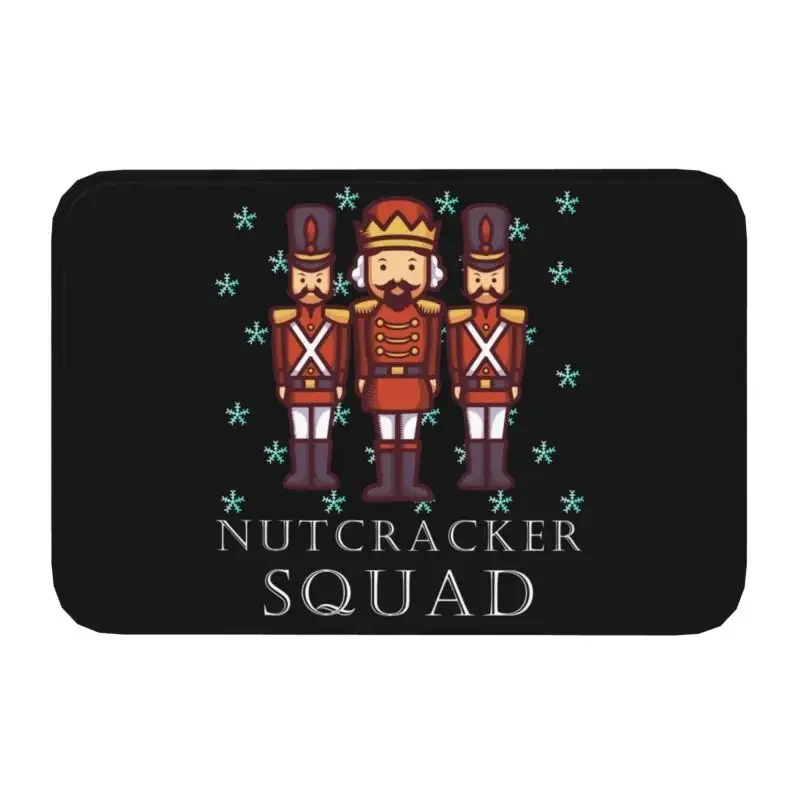 Nutcracker Squad Ballet Dancer Ballerina Front Door Mat Indoor Quick Dry Xmas Nutcrackers Doormat Kitchen Entrance Rug Carpet