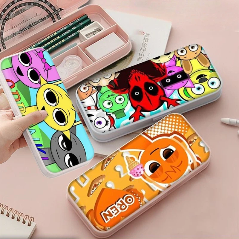 

Sprunki Simon Stationery Storage Case for Boys Girls ‌Wenda Pencil Case Back To School Supplies Kawaii Ruler Pencil Box Gifts