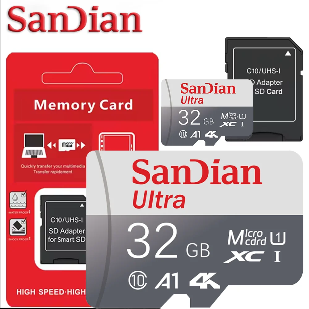 SD Card 128GB 256GB 512GB Memory Card Micro TF SD U3 V30 A2 High Speed Up To 100MBs Top Quality For FPV Drone Racing Quadcopter