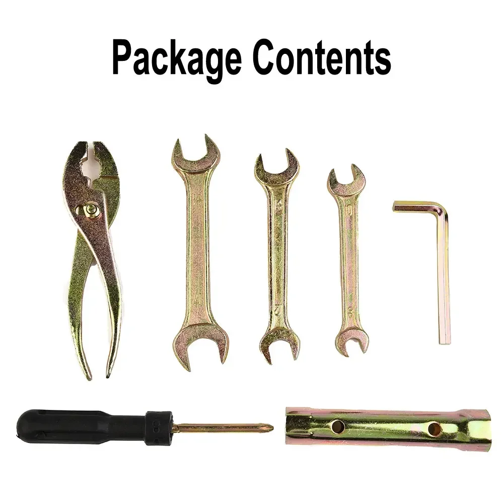 With Storage Bag New Practical Spanner Accessories Motorcycle Parts Repair Wrench 7Pcs Kit Plier Socket Aluminum