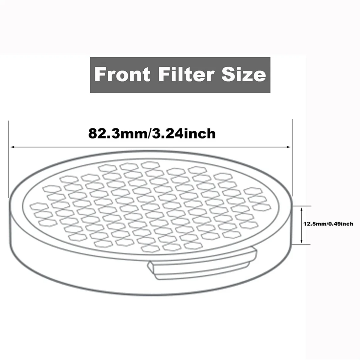 Penggantian bagian Filter HEPA kompatibel untuk H6 Robot penyedot debu aksesoris penyaring vakum