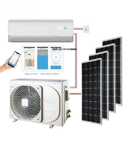 Solar air Conditioner AC DC Hybrid Solar Power Energy air Conditioner 9K 12k 18k 24k BTU WIFI Cooling and Heating Factory Price
