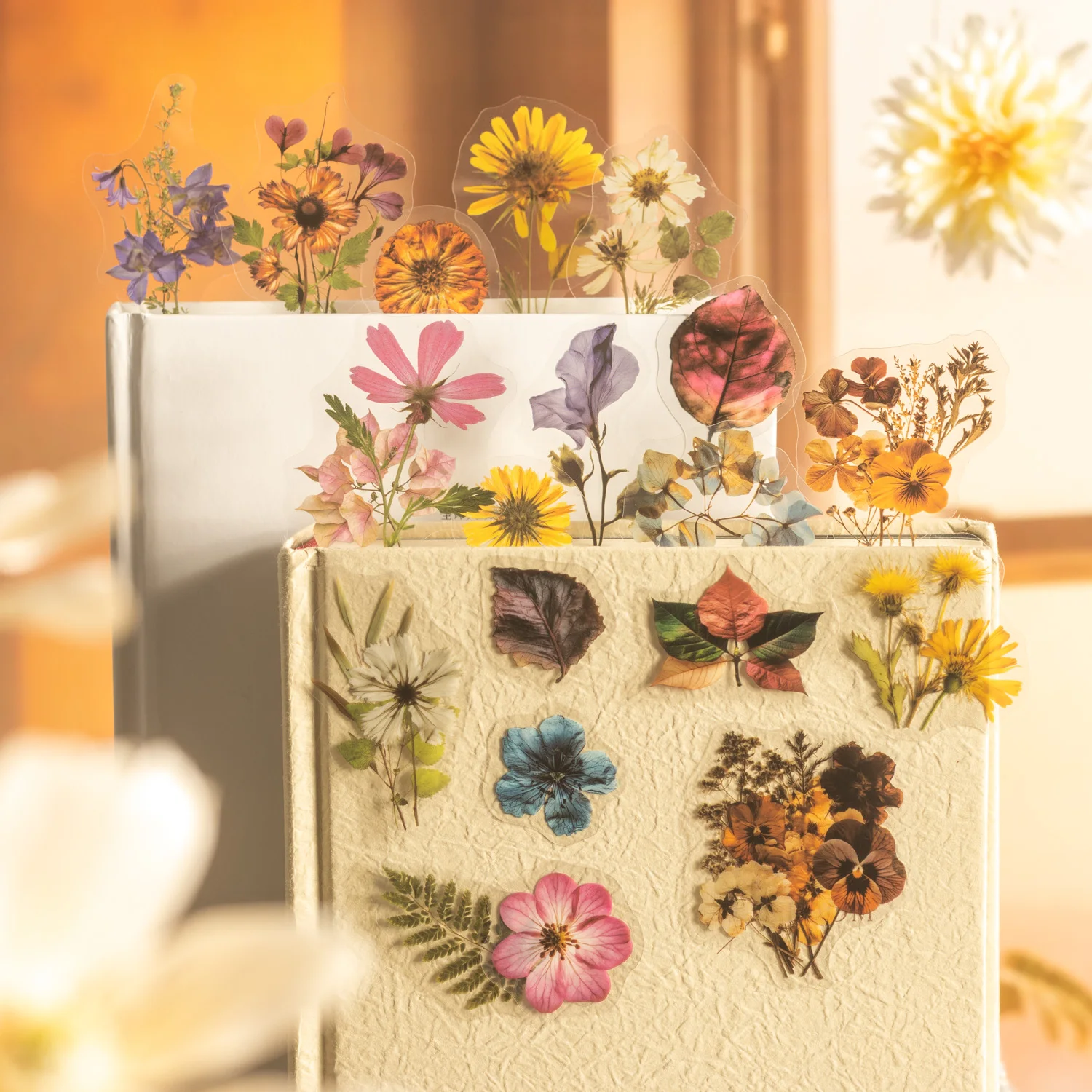 Prelude To Dried Flower Series Vintage Plant Floral Landscape PET Sticker Creative DIY Journal Material Collage Stationery