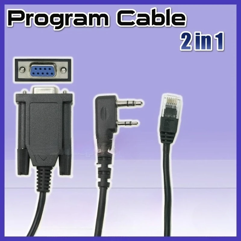

DB9 COM 2-в-1 порт для программирования, 6-контактный кабель для Kenwood KPG-46 KPG46 KPG-22 KPG22 PX328 UV5R 888S рации