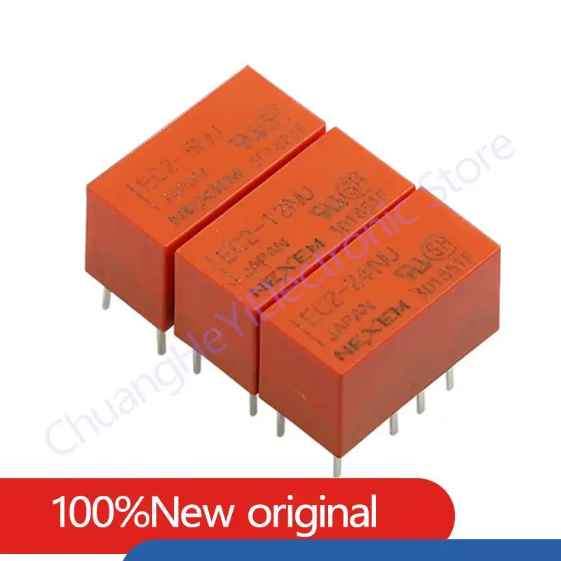 NEW Relay EC2-4.5NU EC2-5NU EC2-12NU EC2-24NU can replace TX2-5V G6S-2-5VDC two open and two closed2A 8Pin 5V 12V 24V relay