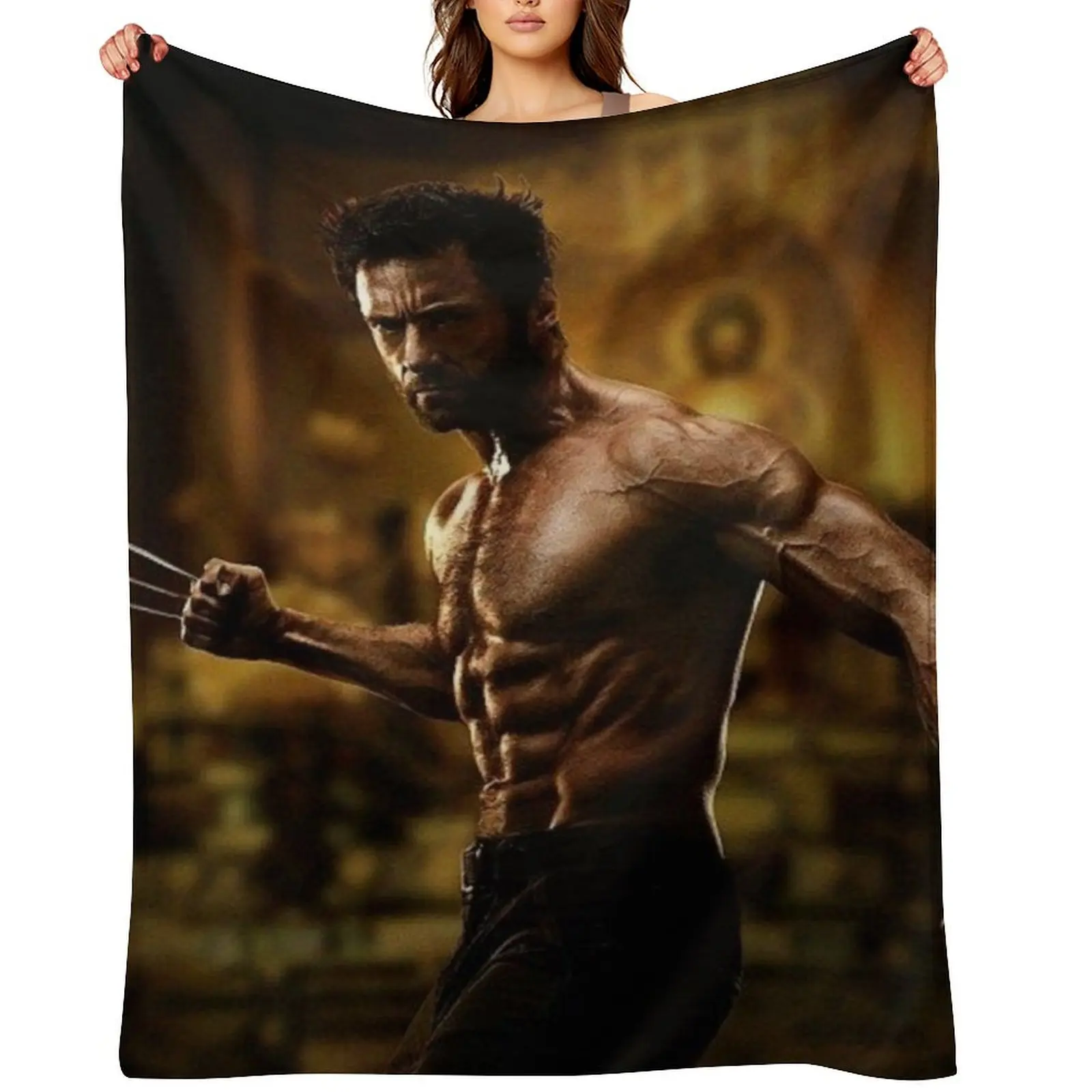 

hugh jackman Throw Blanket decorative Cute Plaid Sofa Quilt Sofa Throw Blankets
