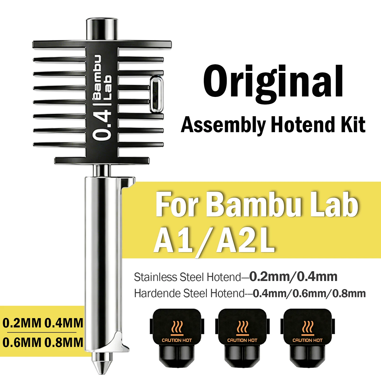 �y�Z�[�����z�I���W�i��Bambu Lab A2L/A1/A1 Mini�z�b�g�G���h�L�b�g �I�[���C������ 0.2mm 0.4mm�d���|�m�Y�� Bambulab A1 mini 3D�v�����^�[���i
