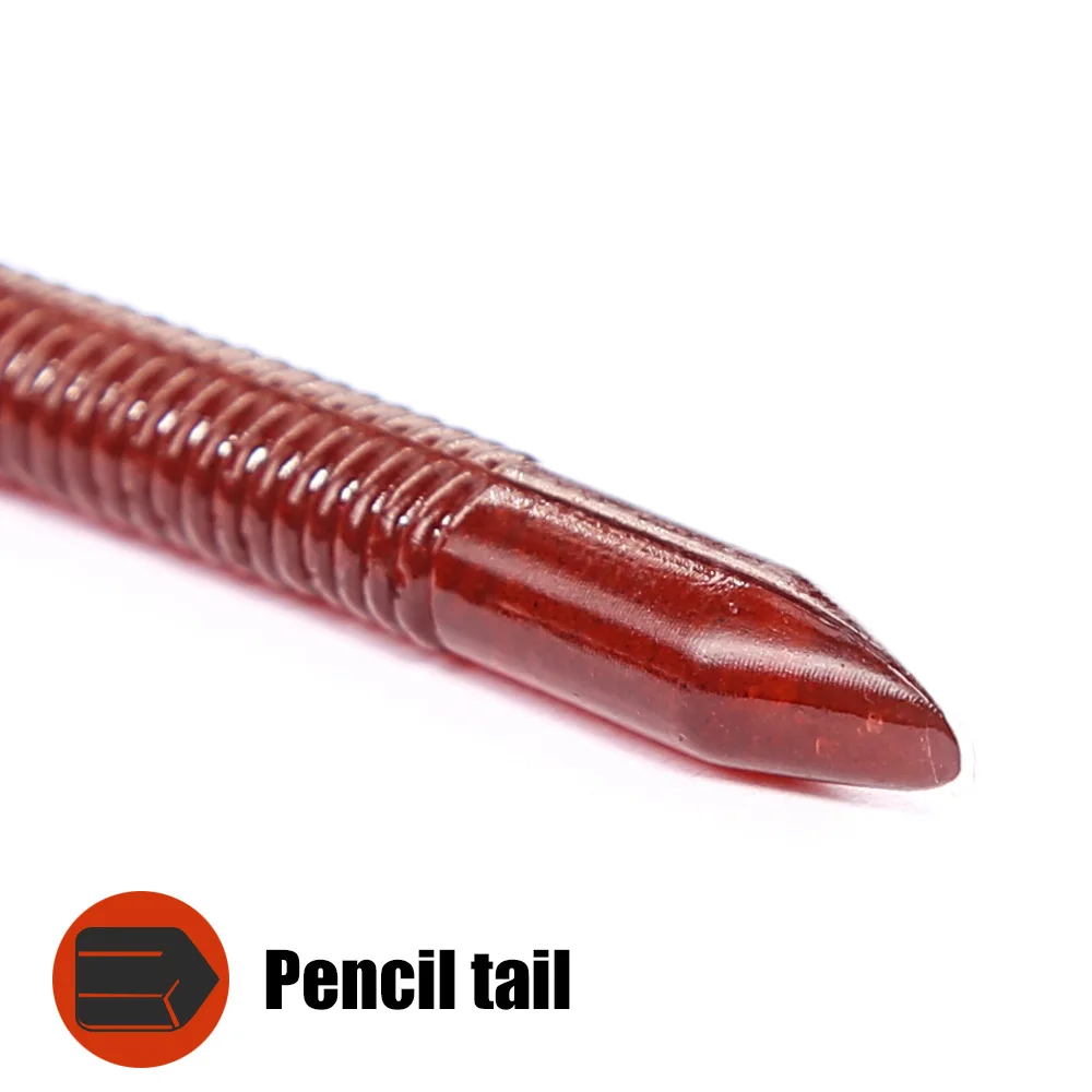 PEAK 8 Stück Langsam Sinkende Wurmköder Weichköder Angelköder Pesca Karpfenangeln Bass-Köder Isca Artificial – Detail 5