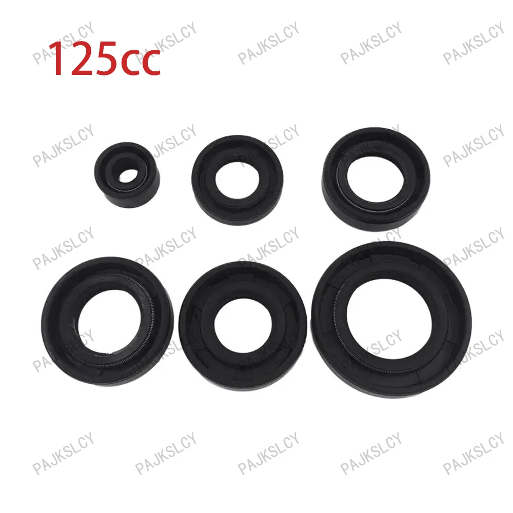 Motorcycle Full Complete Engine Oil Seal Rubber Gear Shaft Seal For WUYANG For Honda XL125 WY125 WY 125 Oil Seal Spare Parts