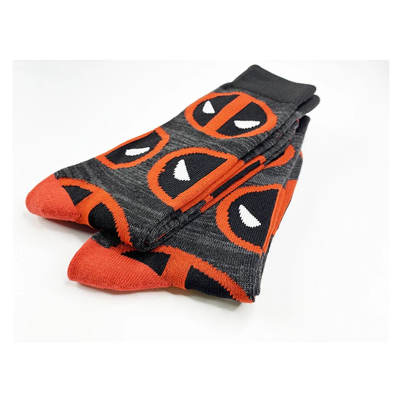 Superhero Movies Wade Winston Wilson Deadpool Socks Cosplay Costume for Adult Unisex Sock Accessories Props