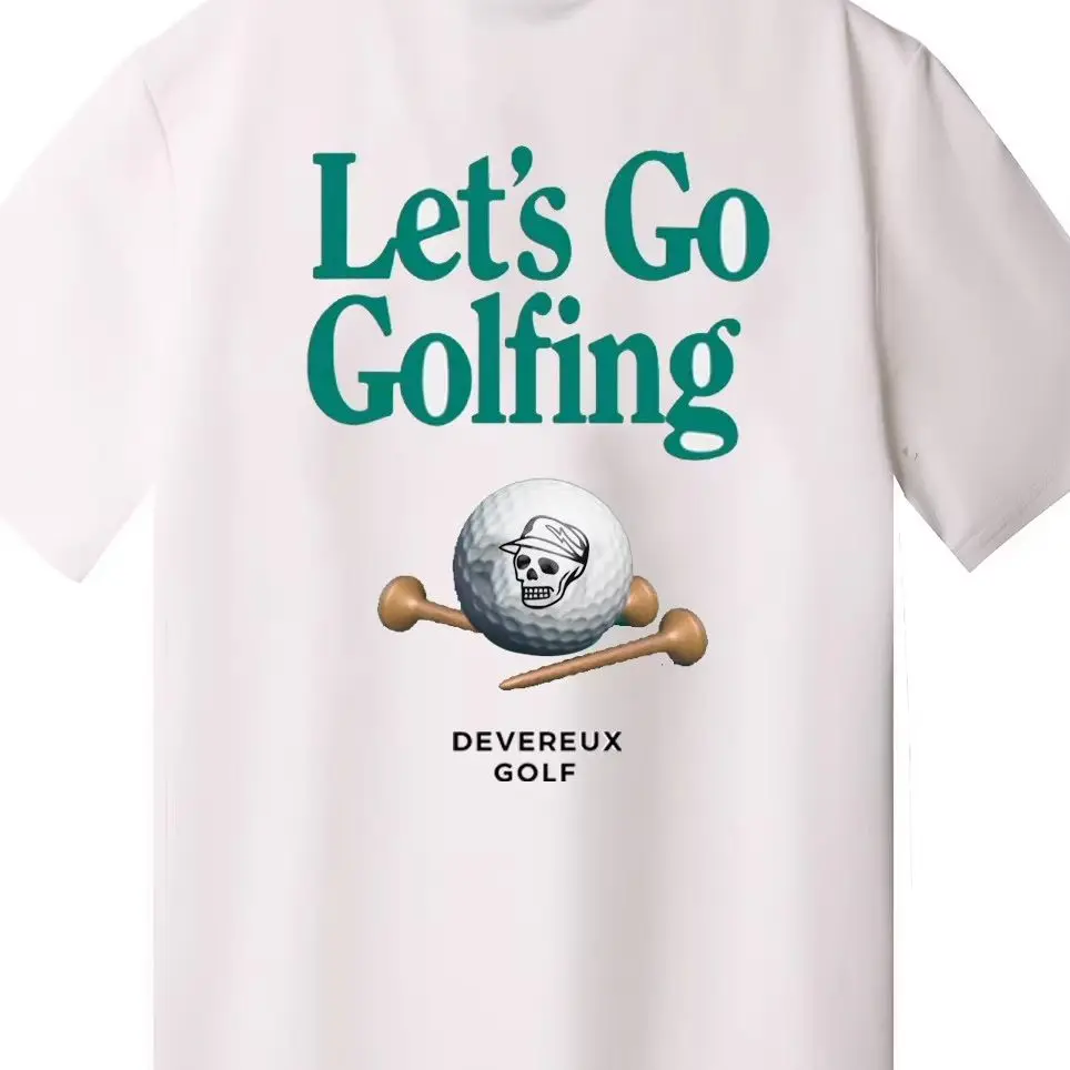 Sommer-Golfsportbekleidung - lockere, kurzärmelige, atmungsaktive Freizeit-Golfshirts für Damen und Herren für sportliche Aktivitäten – Detail 3