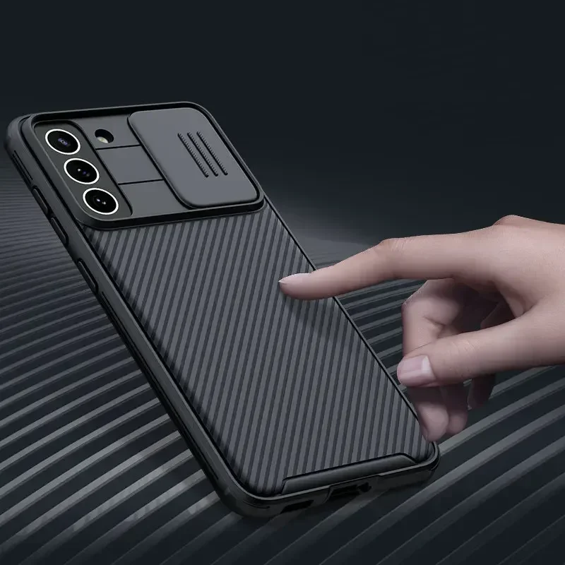 For Samsung Galaxy S24 S23 S22 Plus S20 Ultra S21 S25 FE Case Nillkin CamShield Camera Lens Protect Cover S25 S23 S24 S22 Cases