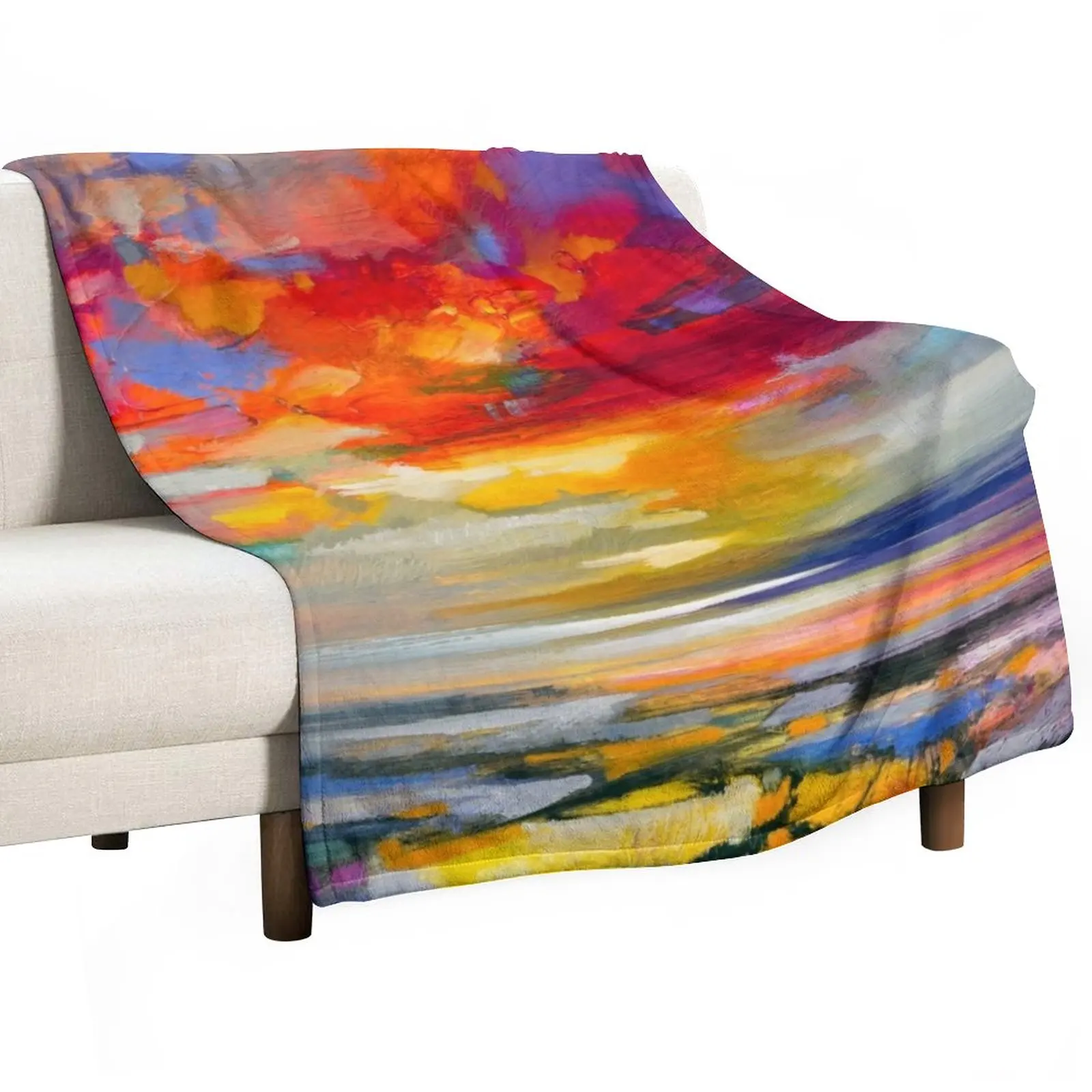 

Vivid Light 2 Throw Blanket Summer Blanket Flannel Fabric