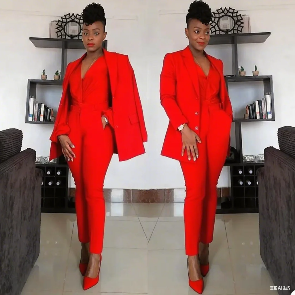 

Candy Color Women Blazer Suits 2 Pieces Celebrity Lady Evening Party Wedding Formal Wear Jacket Sets Customized