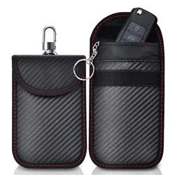 Hot Faraday Key RFID Electromagnetic Shielding Bag Credit Card Signal Blocker Case Keyless Entry Car Anti Theft Bags ﻿Key Case