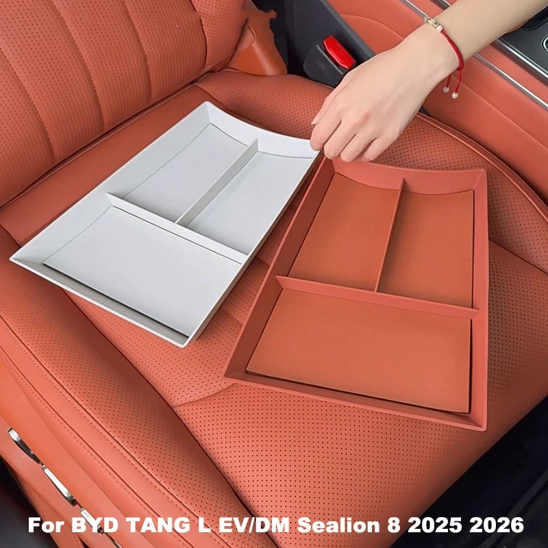 For BYD TANG L EV/DM Sealion 8 2025 2026 Storage Box Under Central Control Layered Storage Box Storage Box Under Armrest Box