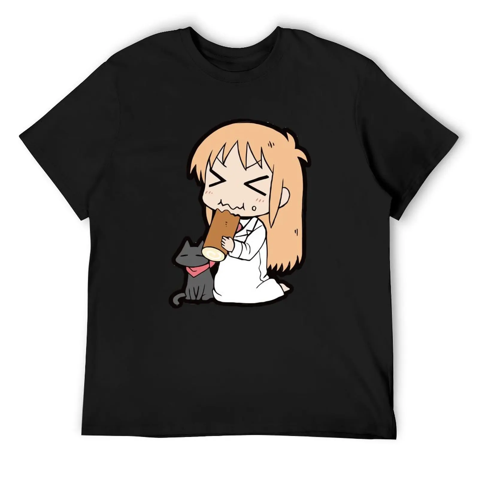 Hakase and Sakamoto Chibi T-Shirt basketball graphic tees boys whites plus size men clothing