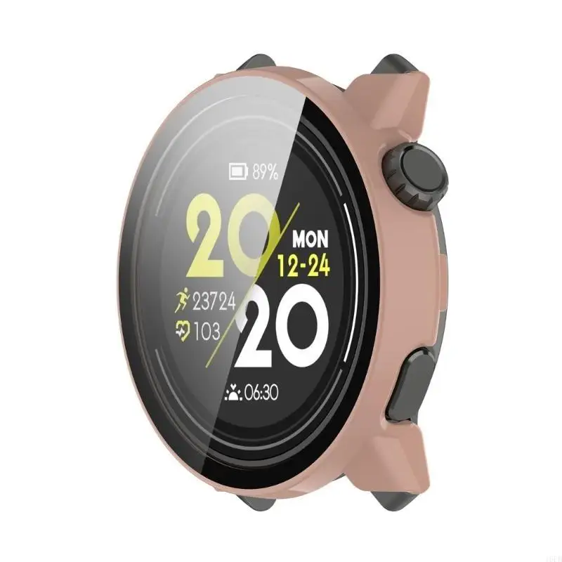 PC -Fallabdeckung mit temperiertem Glasschildschirmschutz für COROS PACE 3 SmartWatch